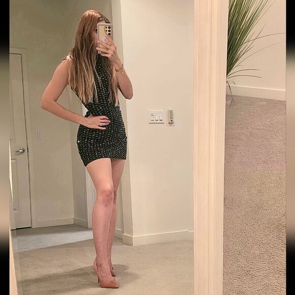 NWT ZARA SEQUIN MINI DRESSβZW COLLECTION Limited Edition - Picture 1 of 17